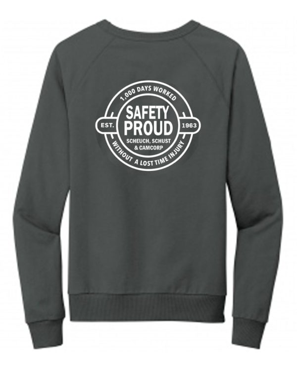 Safety Proud - Unisex Organic French Terry Crewneck Sweatshirt - Image 2